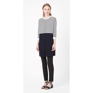 COS • Striped Cotton Silk Tunic Top